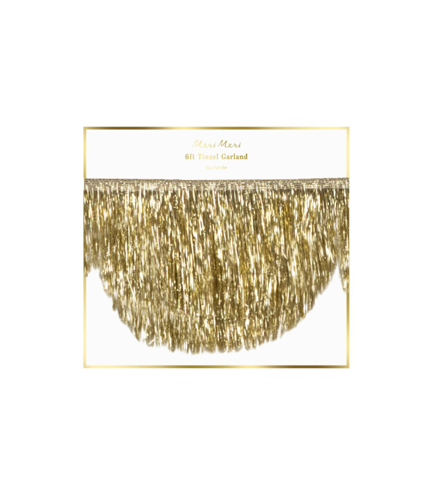 Meri Meri Asılan Süs // Simli Saçaklı Altın