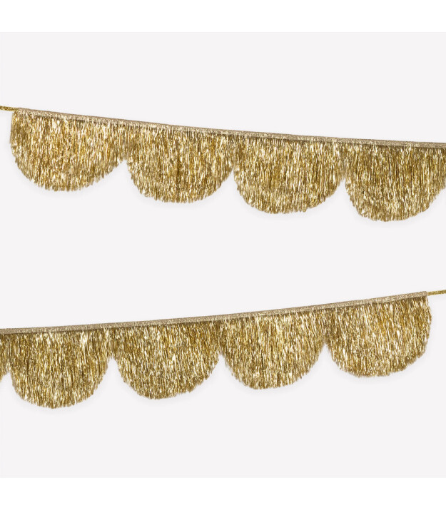 Meri Meri Asılan Süs // Simli Saçaklı Altın