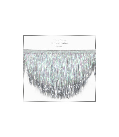 Meri Meri Asılan Süs // Simli Saçaklı Gümüş