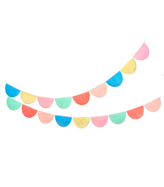 Meri Meri Asılan Süs // Gökkuşağı Renkli Yarım Ay