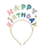Meri Meri - Happy Birthday Glitter Headband - Simli Happy Birthday Taç