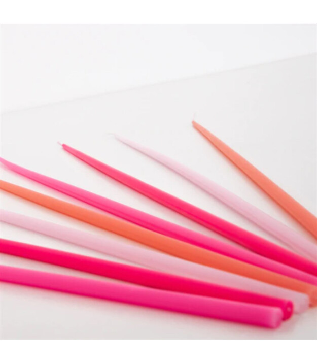 Meri Meri Parti Uzun Mum // Pembe