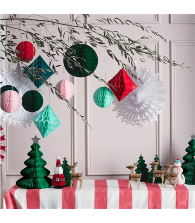 Meri Meri Asılan Süs // Christmas Honeycomb Decoration Kit