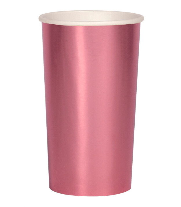 Meri Meri Parti Bardak (L) // Metalik Pembe