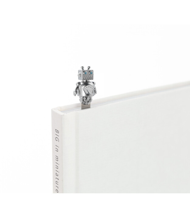 Metalmorphose Kitap Ayracı // Robot (Silver)