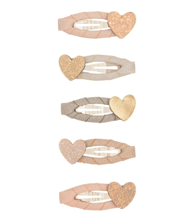 Mimi & Lula Mini Saç Toka Set (5 Adet) // Teeny Heart