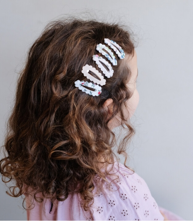 Mimi & Lula Mini Saç Toka Set (5 Adet) // Scalloped Floral