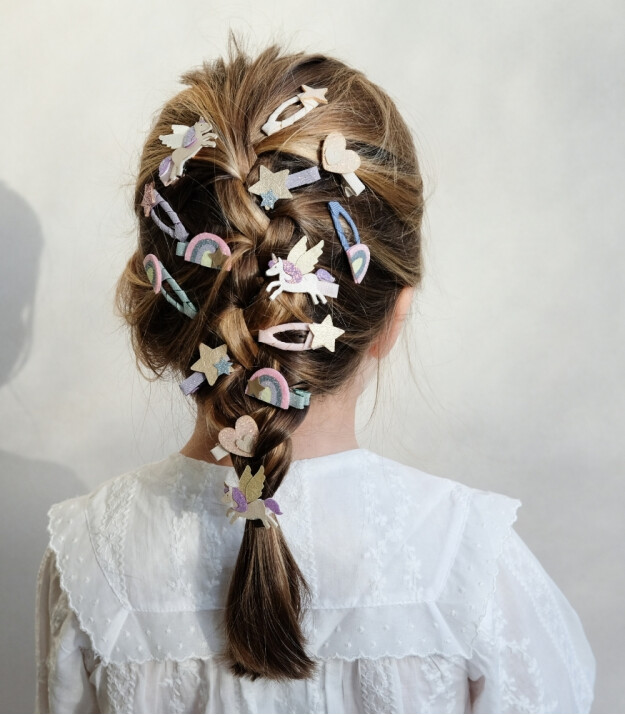 Mimi & Lula Lastik Sa&ccedil; Toka Set (8 Adet) // Flying Unicorn