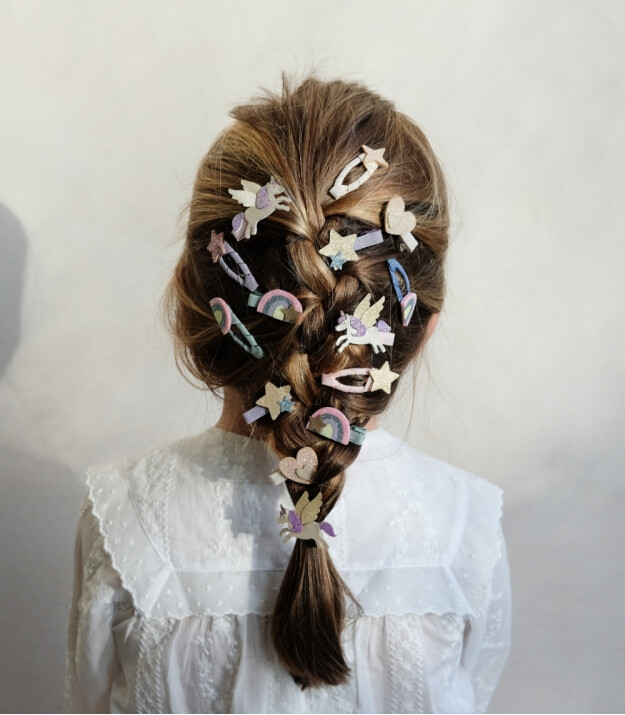 Mimi & Lula Lastik Sa&ccedil; Toka Set (8 Adet) // Flying Unicorn