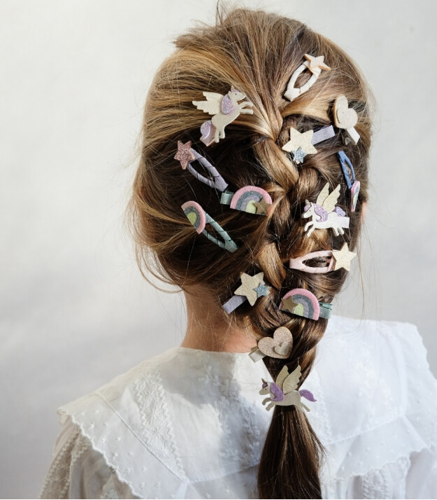 Mimi & Lula Lastik Sa&ccedil; Toka Set (8 Adet) // Flying Unicorn