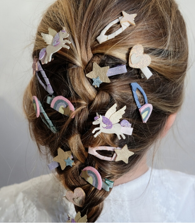 Mimi & Lula Lastik Sa&ccedil; Toka Set (8 Adet) // Flying Unicorn