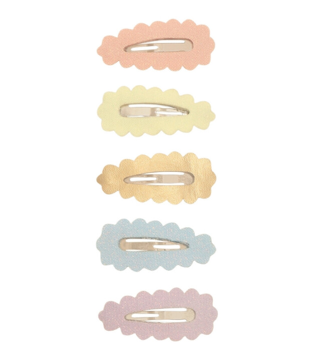 Mimi & Lula Mini Saç Toka Set (5 Adet) // Scalloped Sparkle