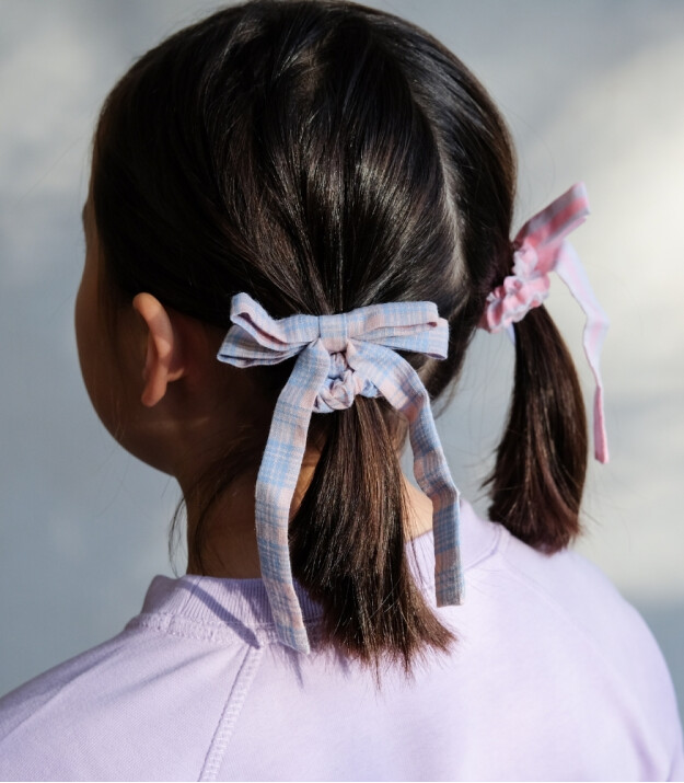 Mimi & Lula Lastik Saç Toka Set (4 Adet) // Summer Stripes Bow