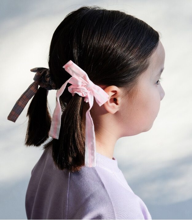 Mimi & Lula Lastik Saç Toka Set (4 Adet) // Summer Stripes Bow