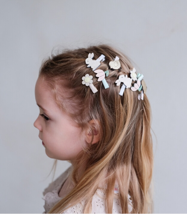 Mimi & Lula Mini Sa&ccedil; Toka Set (8 Adet) // Easter