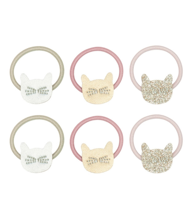 Mimi & Lula Mini Lastik Toka Set (6 Adet) // Cute Cat