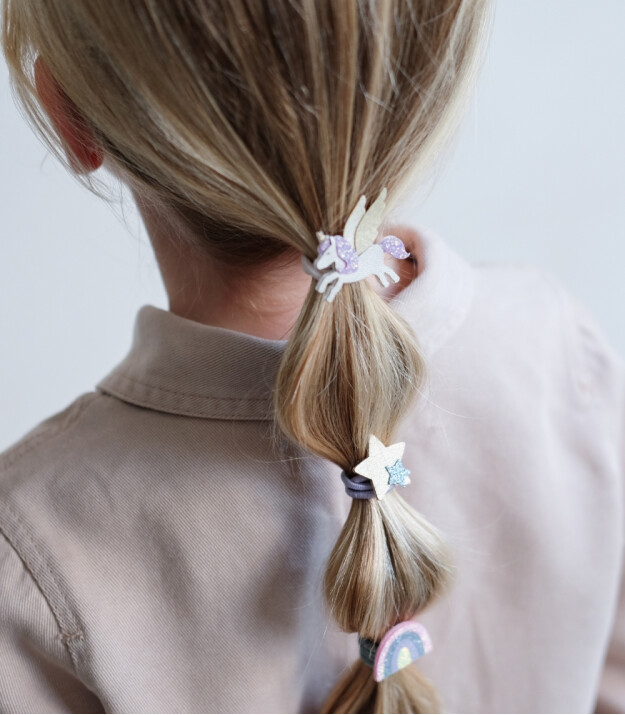 Mimi & Lula Lastik Sa&ccedil; Toka Set (8 Adet) // Flying Unicorn