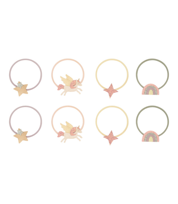 Mimi & Lula Lastik Sa&ccedil; Toka Set (8 Adet) // Flying Unicorn