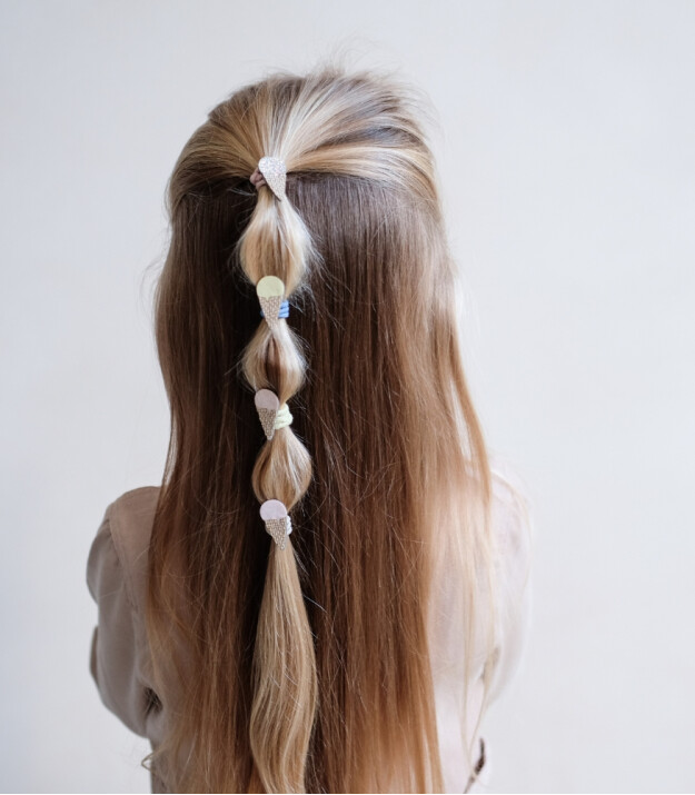 Mimi & Lula Mini Lastik Saç Toka Set (8 Adet) // Ice Cream