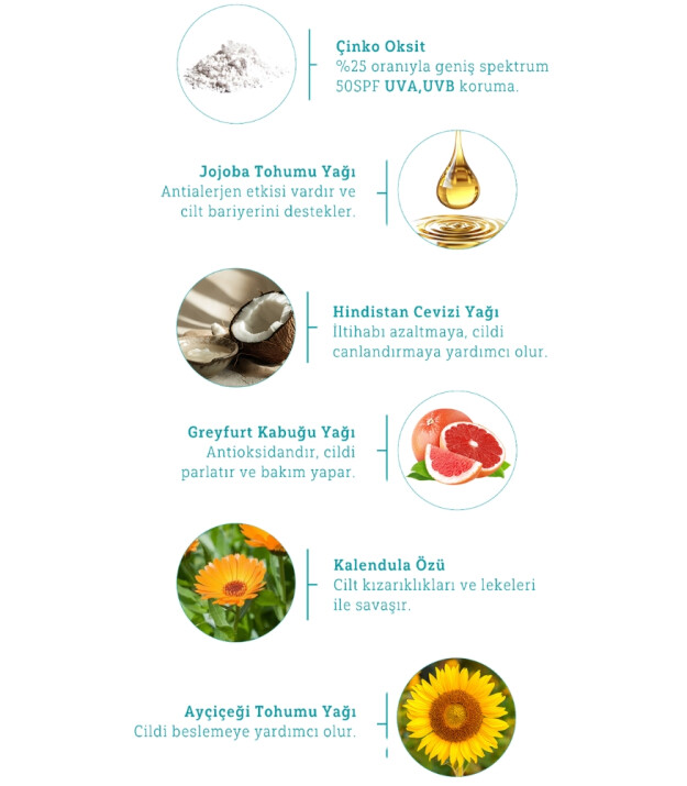 Minela Care 100% Organik Mineral Filtreli Yüz ve Vücut Güneş Kremi (50 SPF)