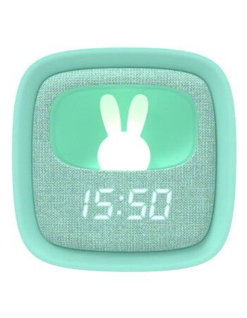 MOB Billy Tavşan Masaüstü Saat ve Gece Lambası // Turkuaz