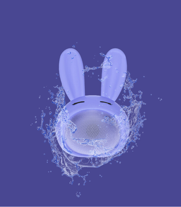 MOB Cutie Tavşan Bluetooth Hoparlör // Mor