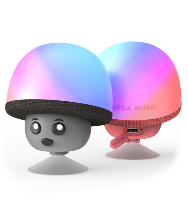 MOB Mega Mush Işıklı Bluetooth Hoparl&ouml;r // Gri