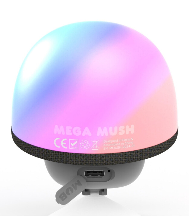 MOB Mega Mush Işıklı Bluetooth Hoparl&ouml;r // Gri