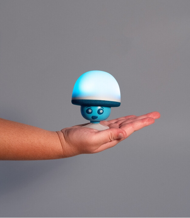 MOB Mega Mush Işıklı Bluetooth Hoparlör // Mavi