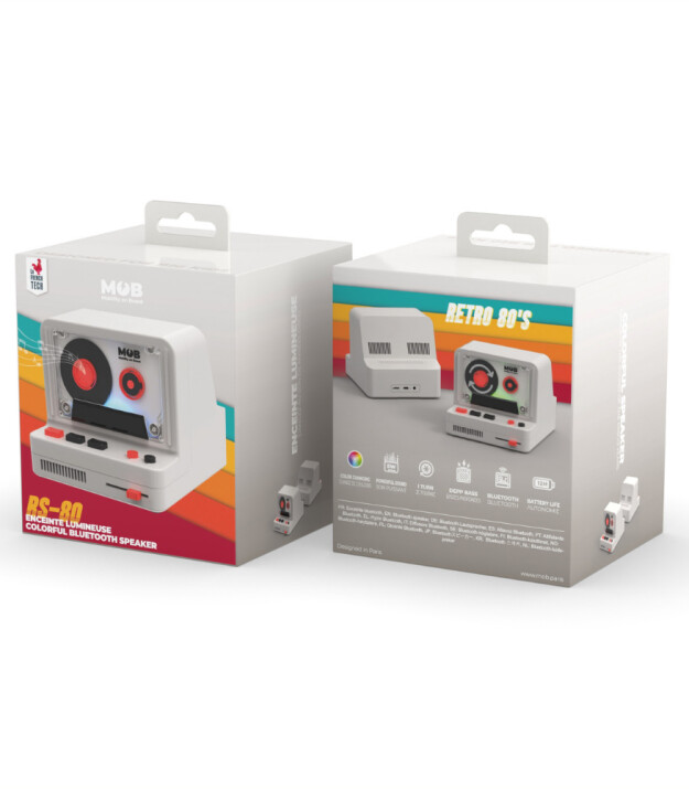 MOB Retro Kamera Bluetooth Hoparlör // Gri