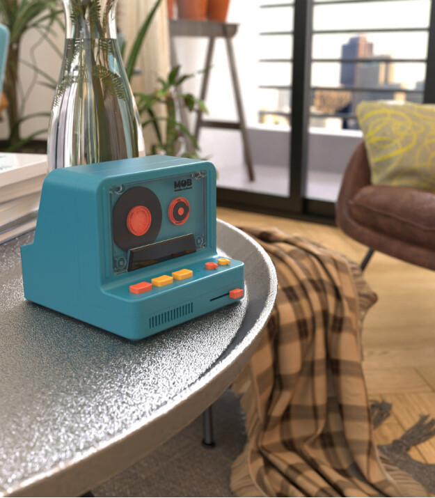 MOB Retro Kamera Bluetooth Hoparl&ouml;r // Mavi