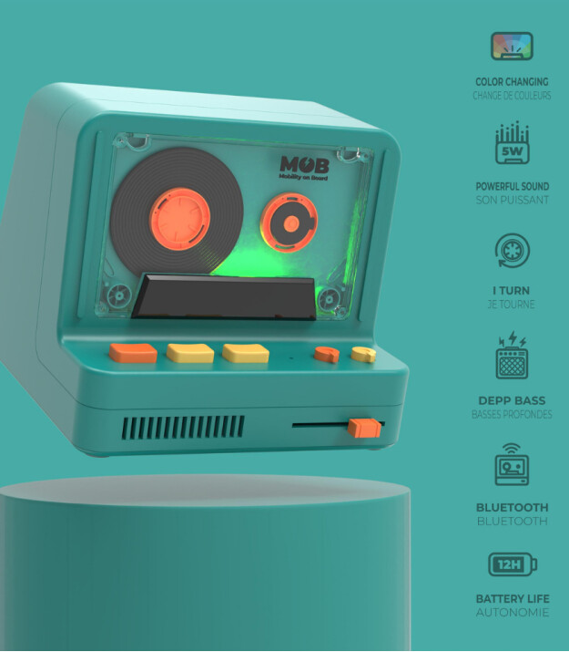 MOB Retro Kamera Bluetooth Hoparl&ouml;r // Mavi