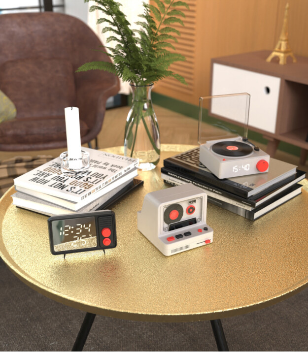 MOB Retro Kamera Bluetooth Hoparlör // Gri