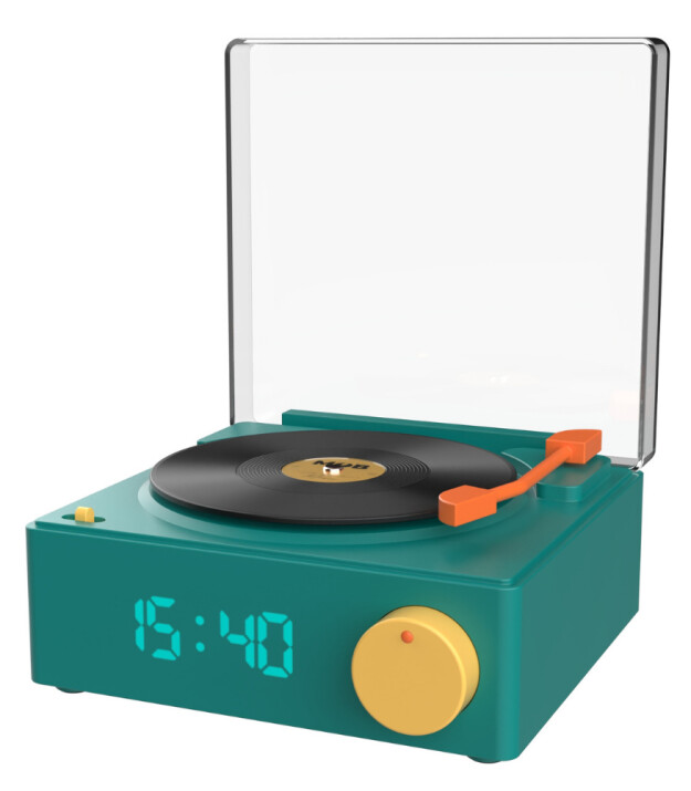 MOB Retro Pikap Bluetooth Hoparlör ve Çalar Saat // Mavi