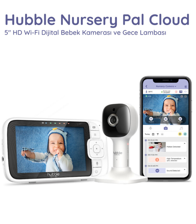 Motorola Hubble Nursery Pal Cloud Dijital Ekran Kamera