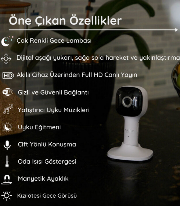 Motorola Hubble Nursery Pal Cloud Dijital Ekran Kamera