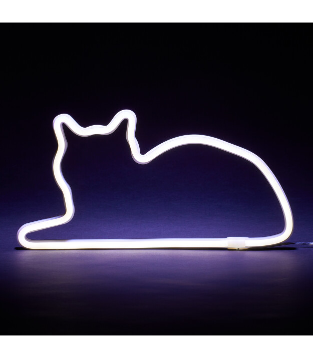 Mustard Led Işık // Sitting Cat