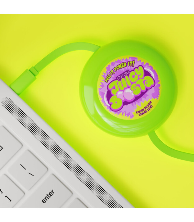 Mustard Juicy Boosta Hızlı Şarj Kablosu // Yeşil