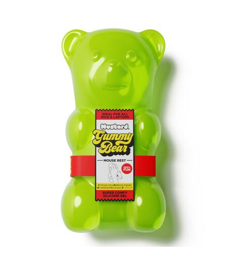 Mustard Silikon Mouse Bilek Desteği Gummy Bear // Yeşil