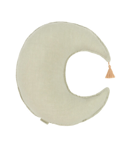 Nobodinoz Fransız Keten Yastık, Moon Green Matcha