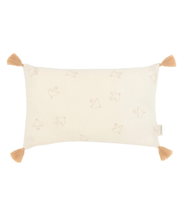 Nobodinoz Wabi Sabi Yastık (Püsküllü) // Brown Hoshi Birds