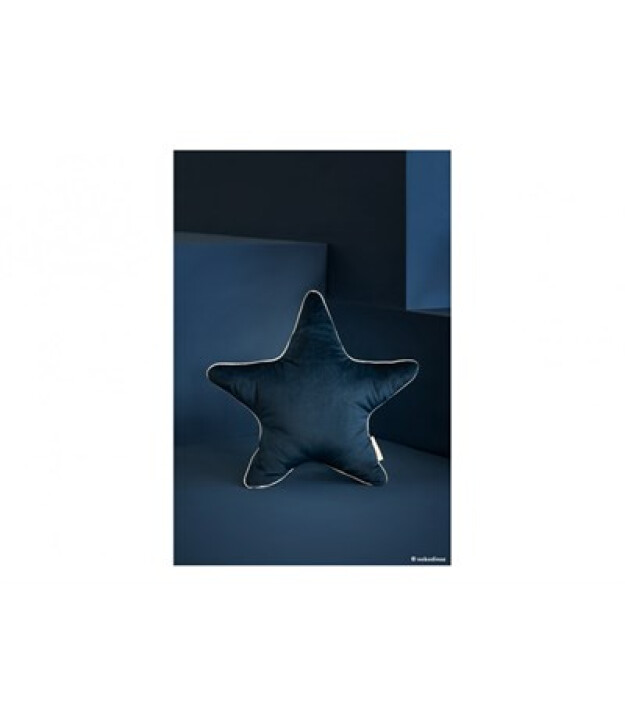 Nobodinoz Aristote Kadife Yıldız  Yastık - Night Blue