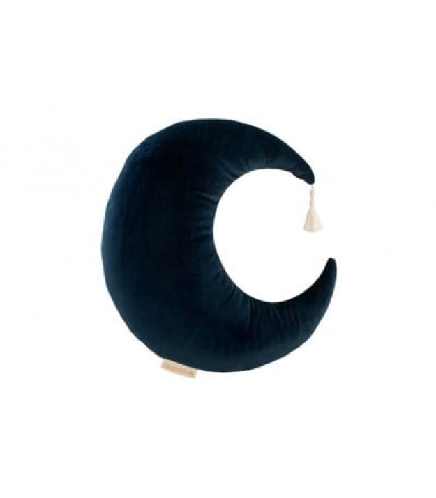 Nobodinoz Pierrot Moon Kadife Yastık Night Blue