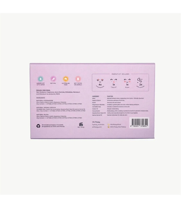 Oh Flossy &Ccedil;ocuk Doğal Simli Makyaj Seti // Sweet Treat