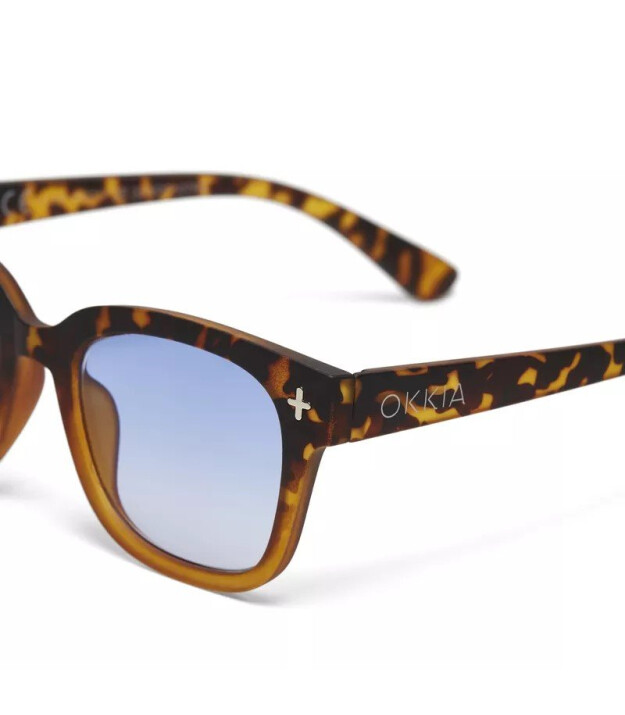 Okkia Giovanni G&uuml;neş G&ouml;zl&uuml;ğ&uuml; // Havana Yellow (Blue Lenses)