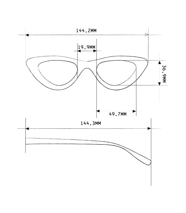 Okkia Adriana Numaralı Okuma G&ouml;zl&uuml;ğ&uuml; (2.50) // Glitter Pink