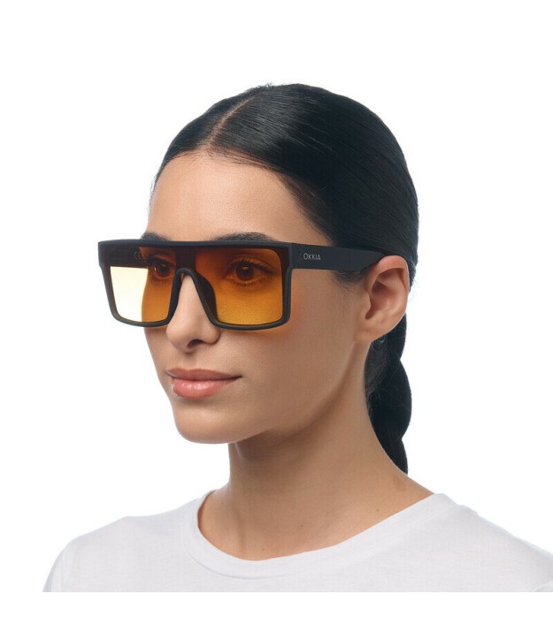 Okkia Tokyo G&uuml;neş G&ouml;zl&uuml;ğ&uuml; // Black - Turuncu
