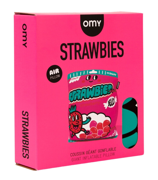 OMY Giant Şişme Minder // Strawbies