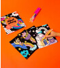 OMY Velvet Coloring Kadife Boya Kartları // Kawaii