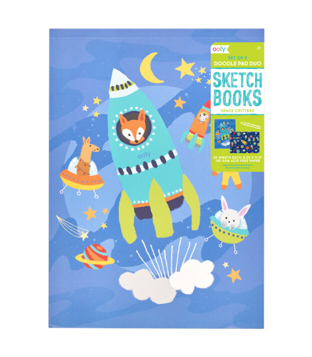 Ooly Pad Duo Eskiz Defteri // Space Critters